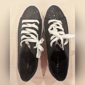 Black Glitter Sneakers